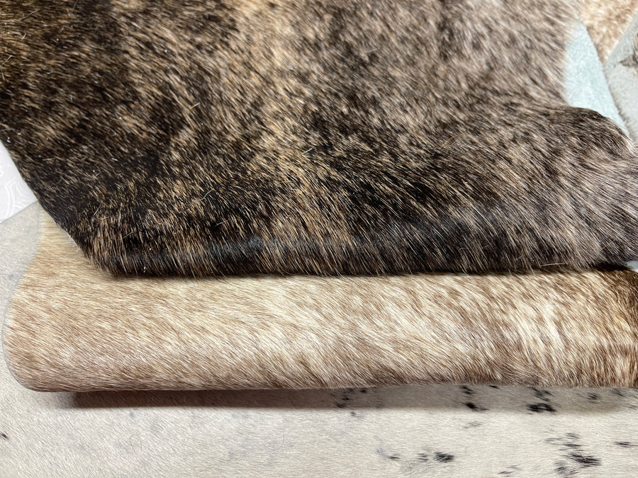 Hair on Hide Leather pieces - 1 pound bag