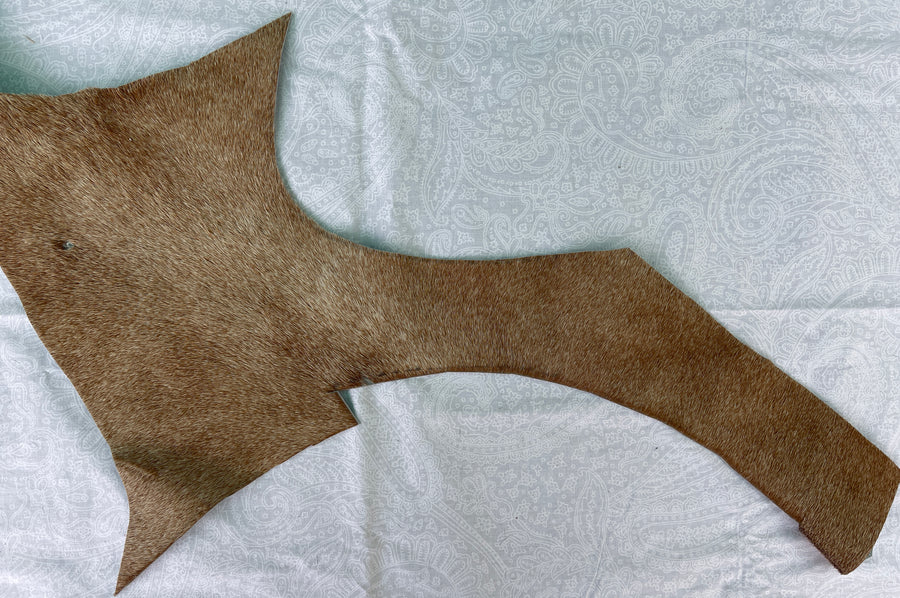 Hair on Hide Leather pieces - 1 pound bag