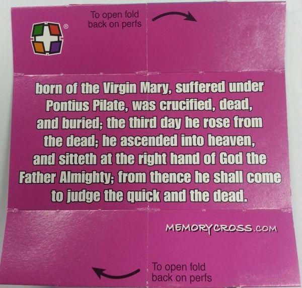 The Apostles' Creed traditional version 24 to a pack