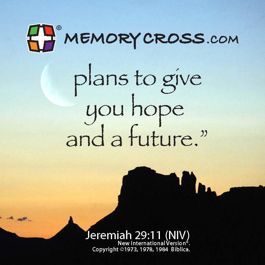 Jeremiah 29:11 24 to a pack size: 3 3/8 x 3 3/8