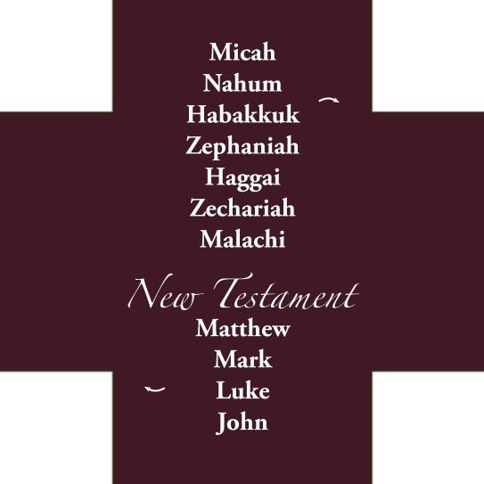 Books of the Bible Protestant version size: 3 3/8 x 3 3/8 24/pack