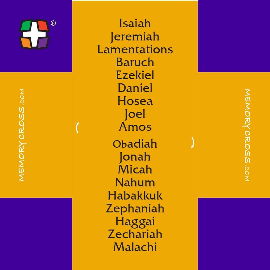 Books of the Bible Catholic version size: 3 3/8 x 3 3/8 24/pack
