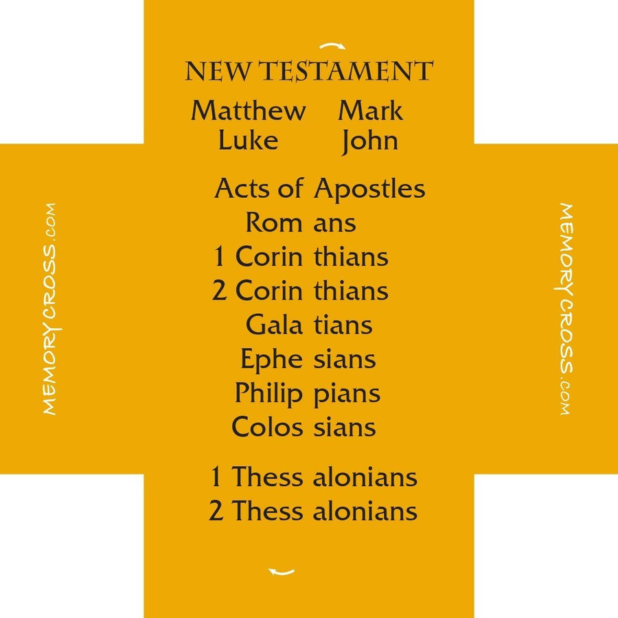 Books of the Bible Catholic version size: 3 3/8 x 3 3/8 24/pack