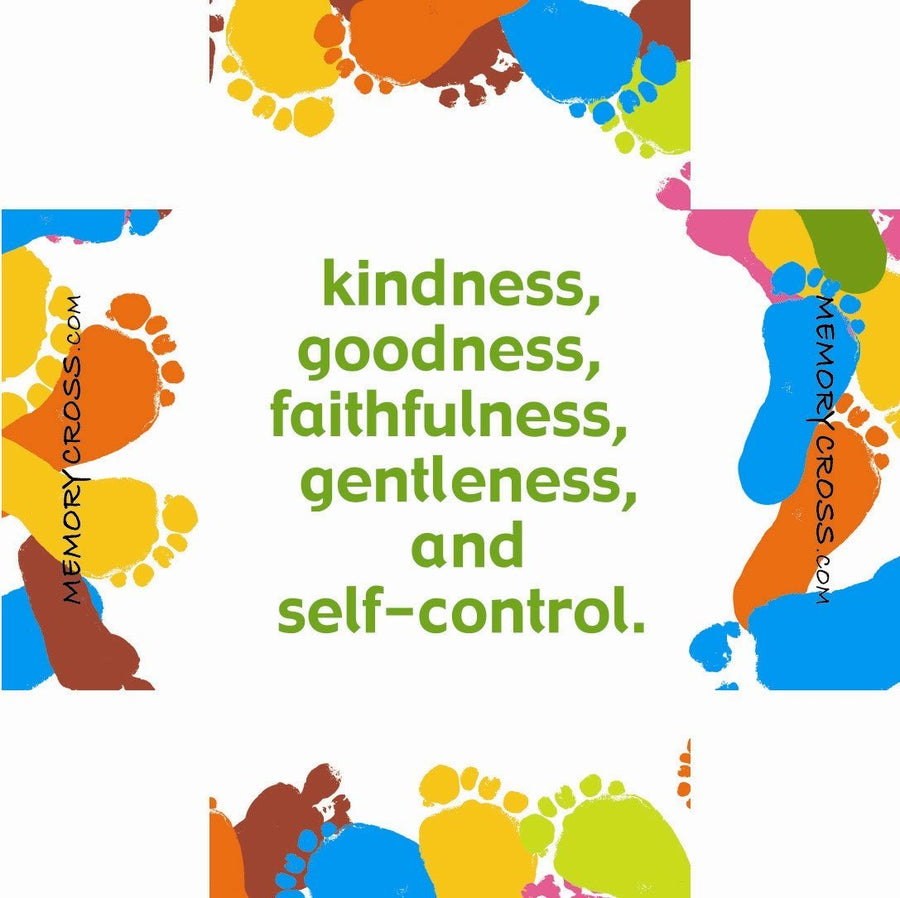 Fruit of the Spirit Scripture Card 24 per pack. Size: 3 3/8 x 3 3/8