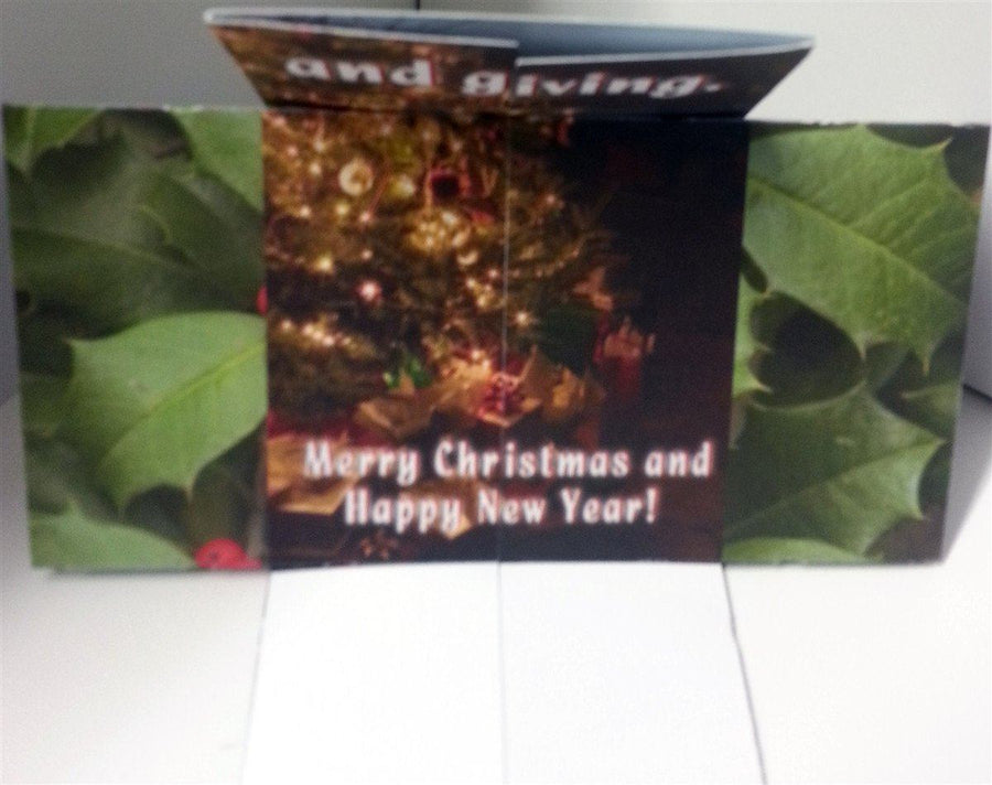 Christmas Card - Christmas Greetings Memory Cross Christmas Card. - 12 to a pack & envelopes size: 6 x 6