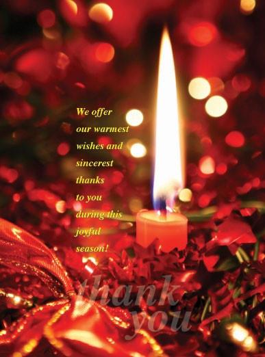 Christmas Card - Customer Appreciation Christmas card - 12 to a pack & envelopes size: 7 x 5 1/8