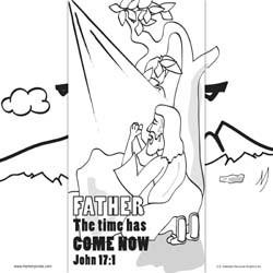 Easter Memory Cross Coloring Card  - 12/Pk Size: 6 x 6