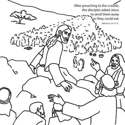 Jesus Feeds the five thousand - 12/Pk. Size: 6 x 6
