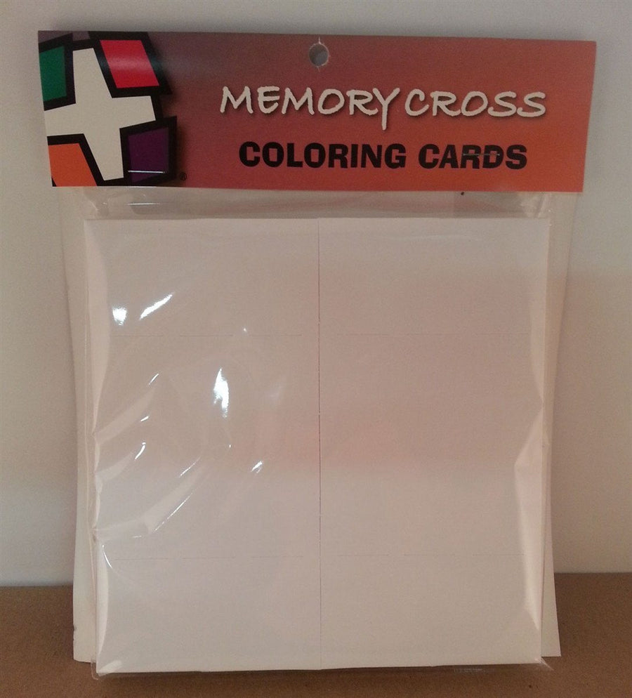 Blank Memory Cross Cards - 12 pack. Size: 6 x 6