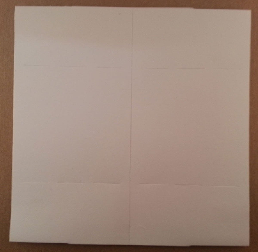 Blank Memory Cross Cards - 12 pack. Size: 6 x 6