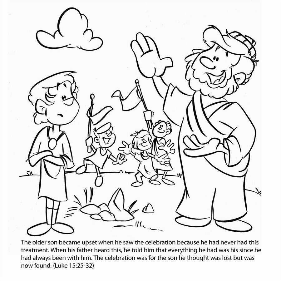 Parable of the Prodigal Son Bible Story Card. 12/Pk. Size: 6 x 6
