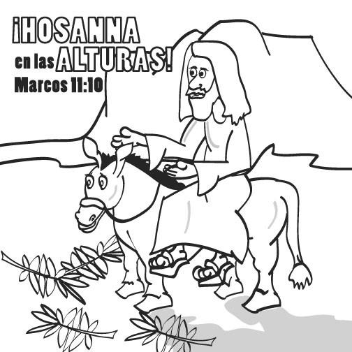 Spanish Easter Memory Cross Coloring Card - 12/pk size: 6 x 6