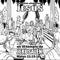 Thumbnail for Jesus Loves Me Coloring Card Spanish version - 12/pk Size: 6 x 6