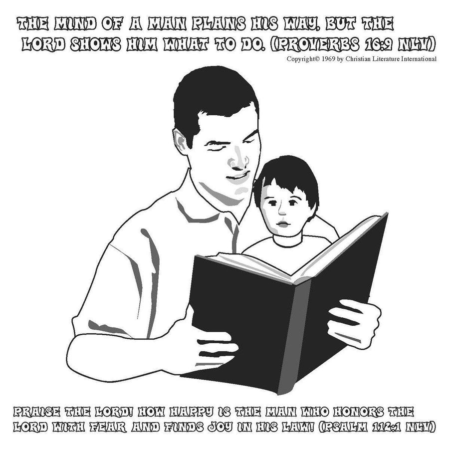 Father's Day Memory Cross Card - Pack of 12. Size: 7 x 7