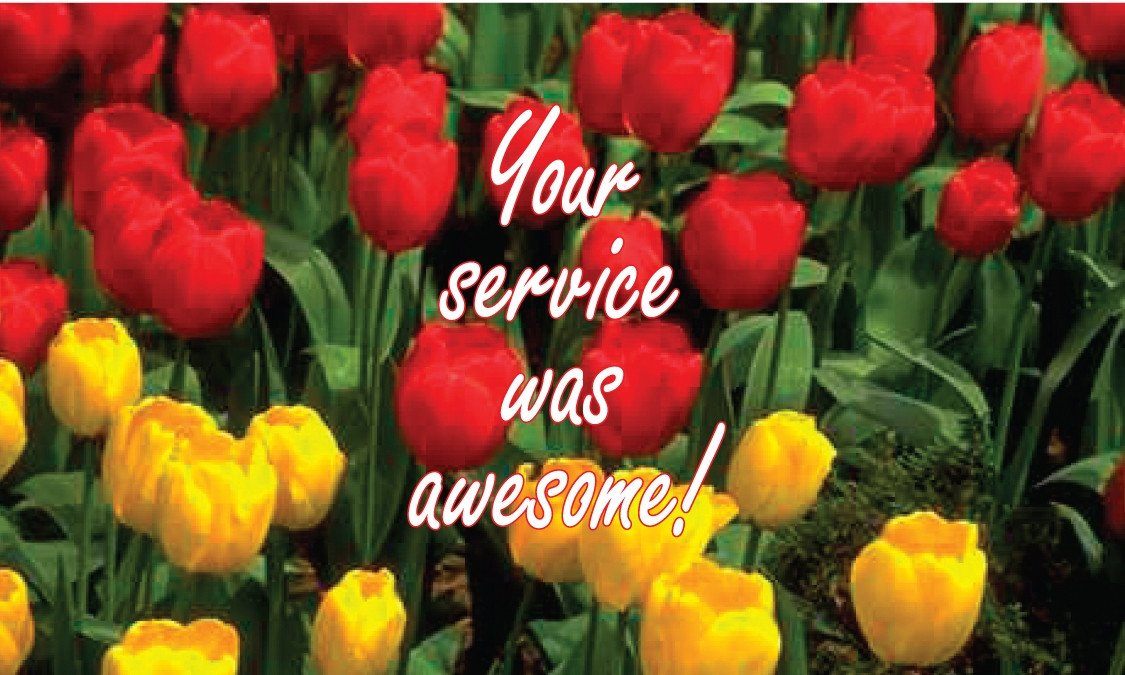 Thank You Gospel Tract - Flowers - 24 per pack.