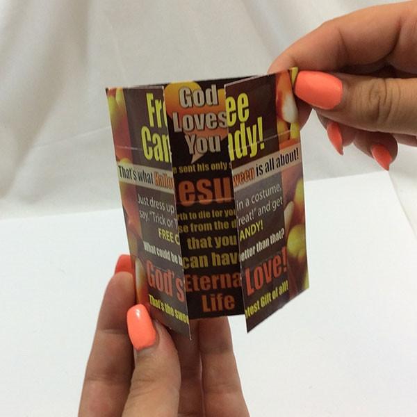 Free Candy Halloween Tract With Space For Personal Note On Back. 24/pack