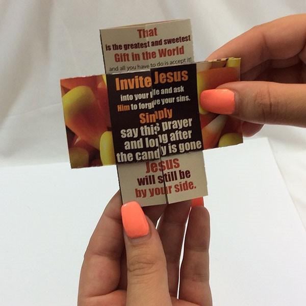 Free Candy Halloween Tract With Space For Personal Note On Back. 24/pack