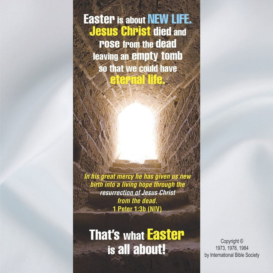 Easter Memory Cross tract - 24 to a pack