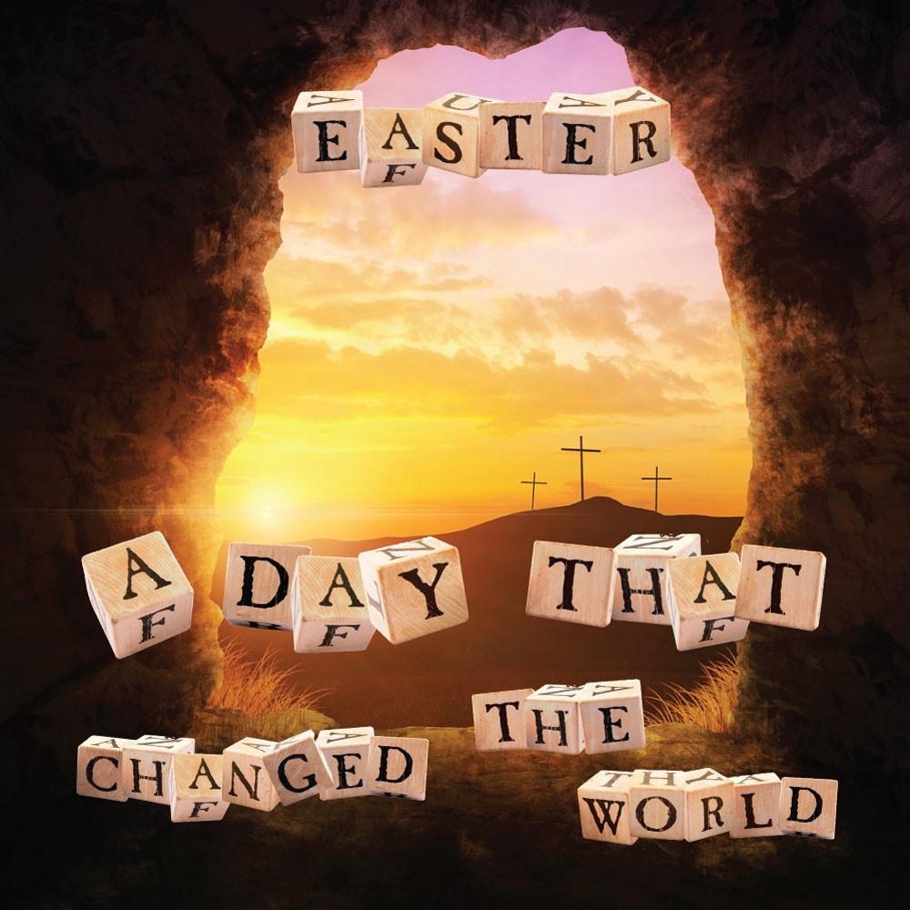 Easter - A Day That Changed The World Tract For Kids  24/pack  Size: 3 3/8 x 3 3/8