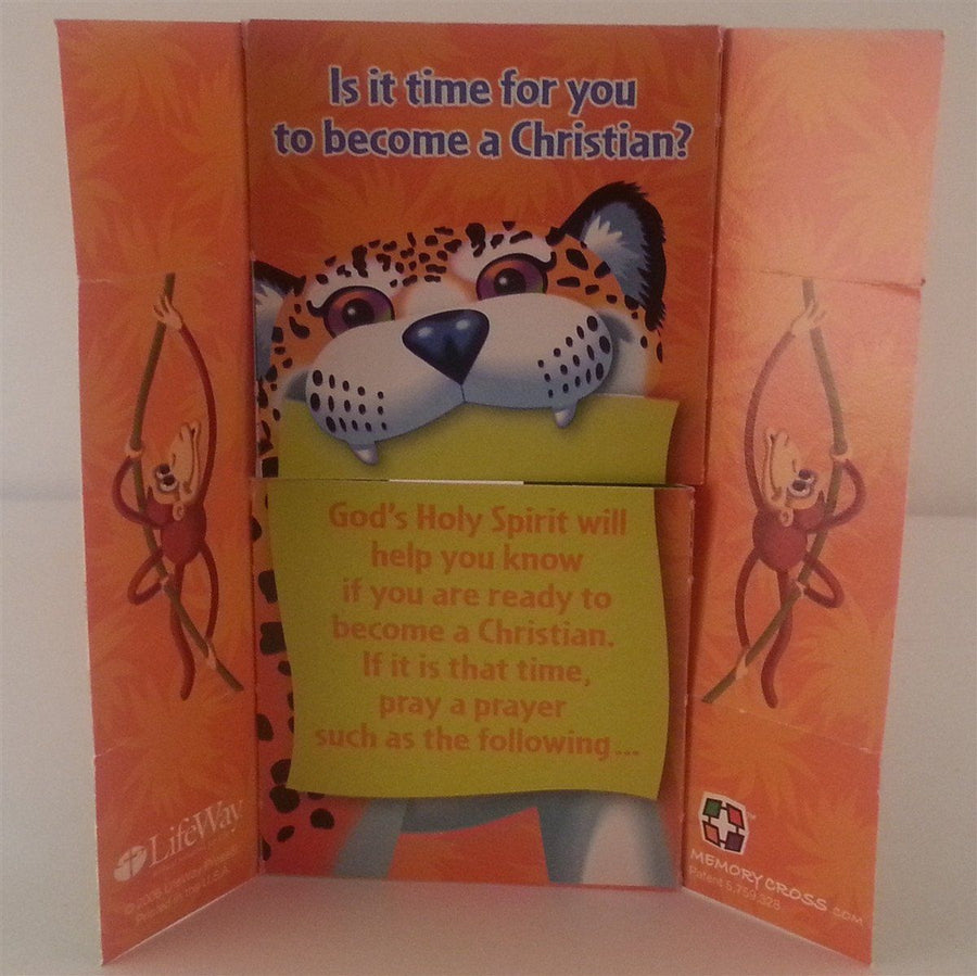 ABC Memory Cross Tract 25 per pack. A fun kid friendly way to share God's love