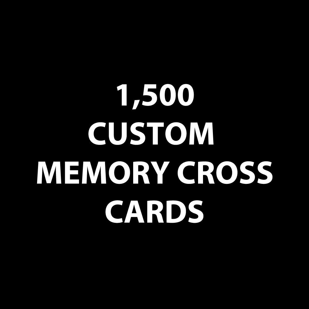 Customized Memory Cross Card - Size: 3 3/8 x 3 3/8