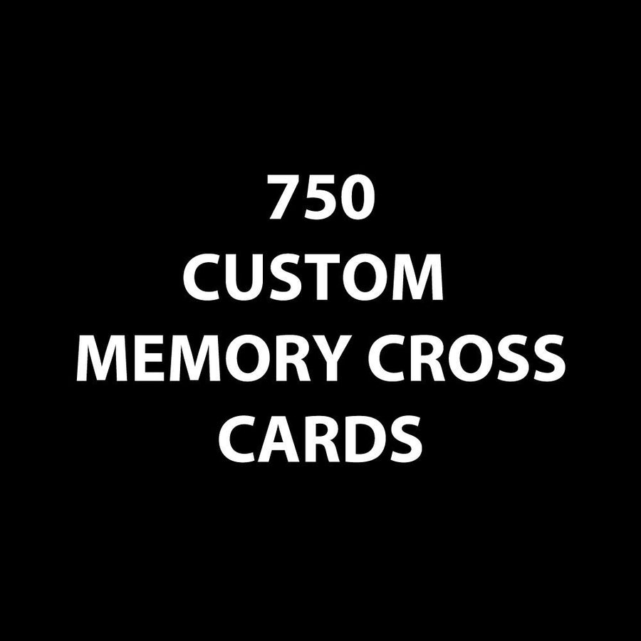 Customized Memory Cross Card - Size: 3 3/8 x 3 3/8