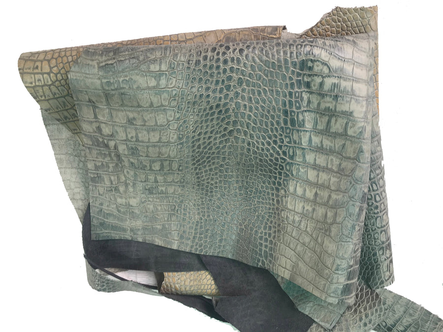 Embossed Leather Pieces - 1 lb. bag with 1-3 pieces per bag