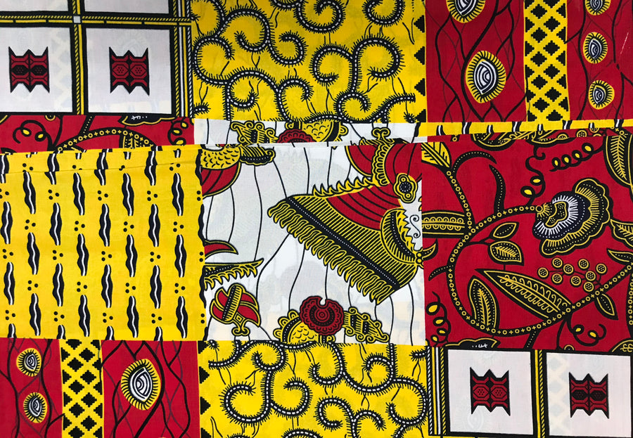 100% Cotton Fabric in bright colorful patterns
