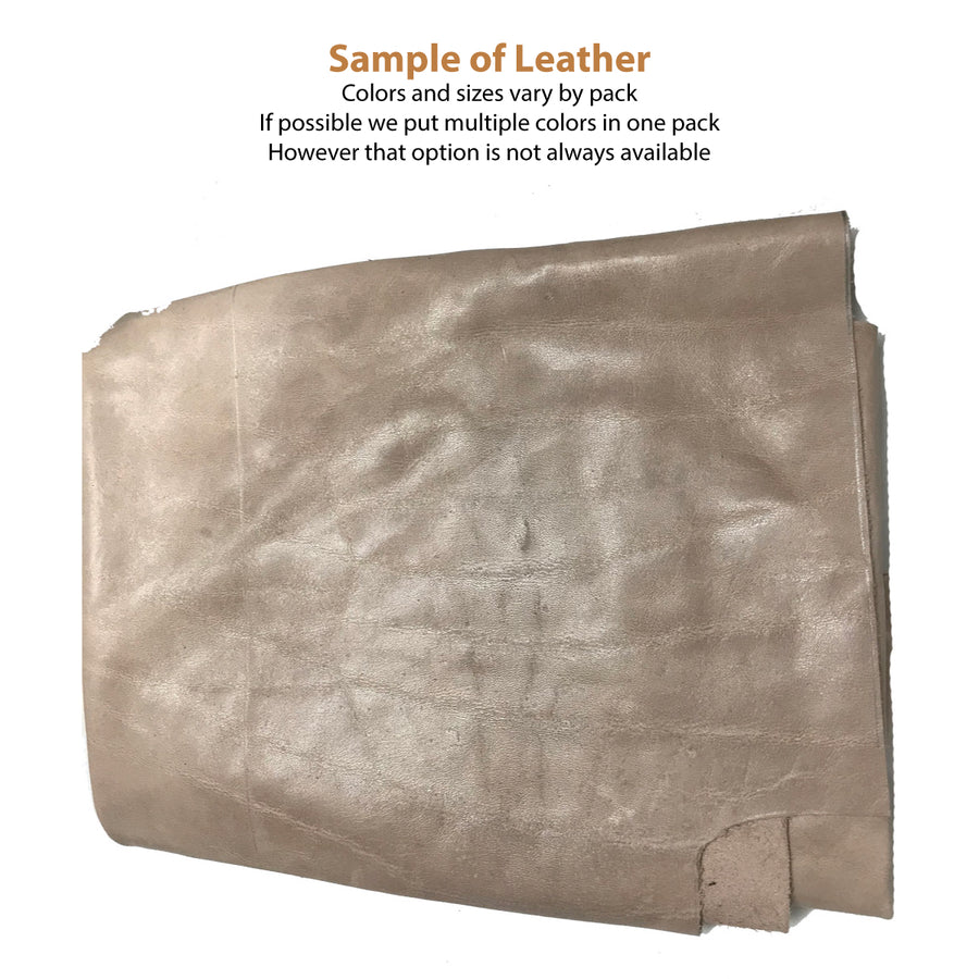 5 lbs Leather pieces: 8-15 pieces per bag