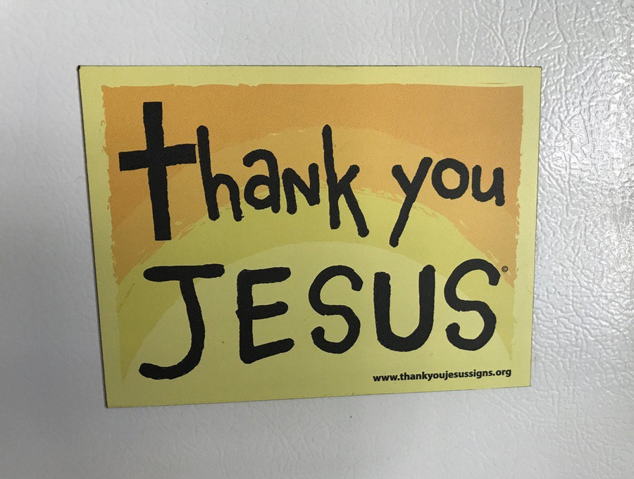 Thank You Jesus Magnets size: 6 x 4.5 - 1 per pack
