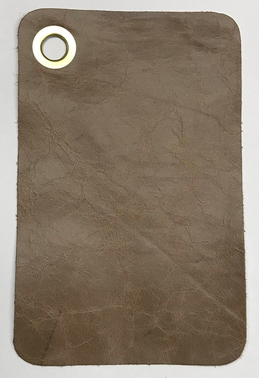 Genuine Cow Leather Swatch Cards - Earthtone Colors Size: 4.5 x 7 - 15 Cards per Set