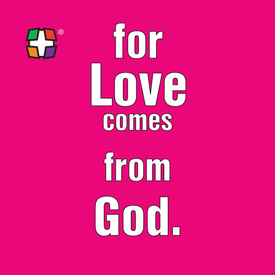 1 John 4:7 NIV Bible Scripture Memory Verse panel 2. One of the best ways to help children memorize scripture. Each card has four panels that break verse down into easy to memorize parts.