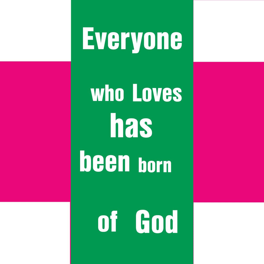 1 John 4:7 NIV Bible Scripture Memory Verse panel 3. One of the best ways to help children memorize scripture. Each card has four panels that break verse down into easy to memorize parts.