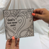 Thumbnail for Jesus loves you encouragement pack - with crayons