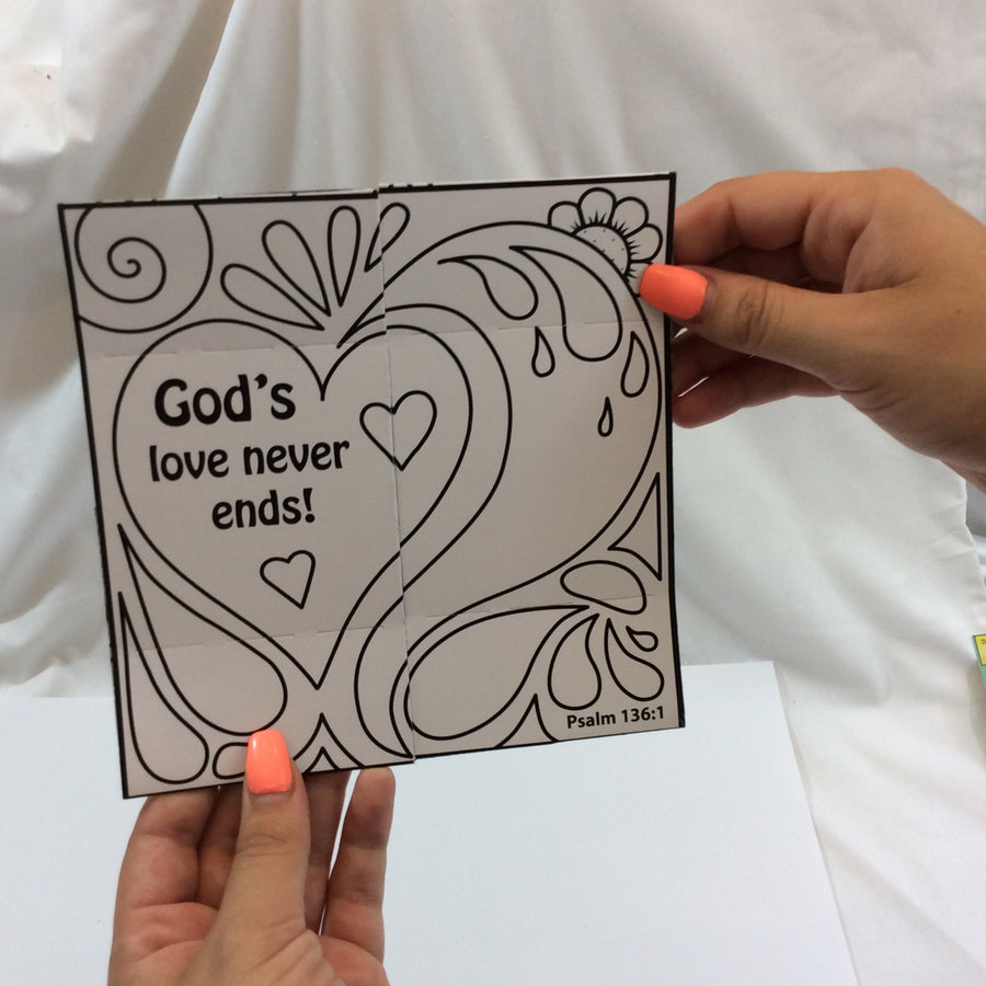 Jesus loves you encouragement pack - with crayons