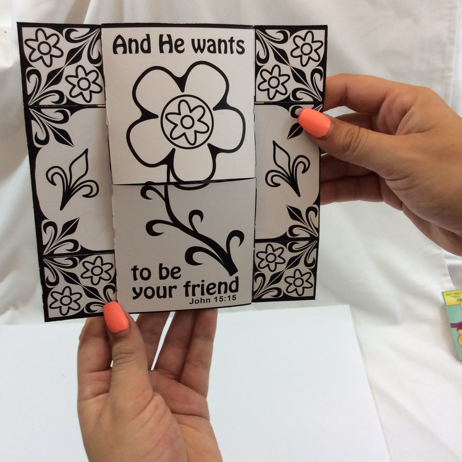 Jesus loves you encouragement pack - with crayons