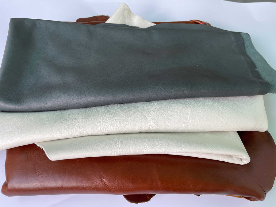 Leather Remnants - Multiple colors large pieces