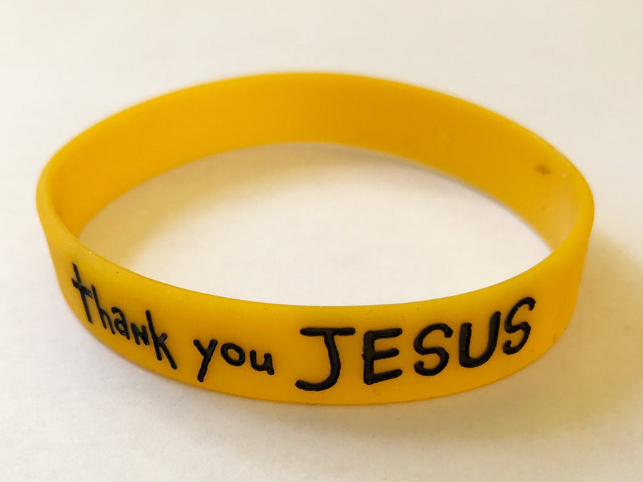 Thank You Jesus Silicone Bracelets - 1 per pack