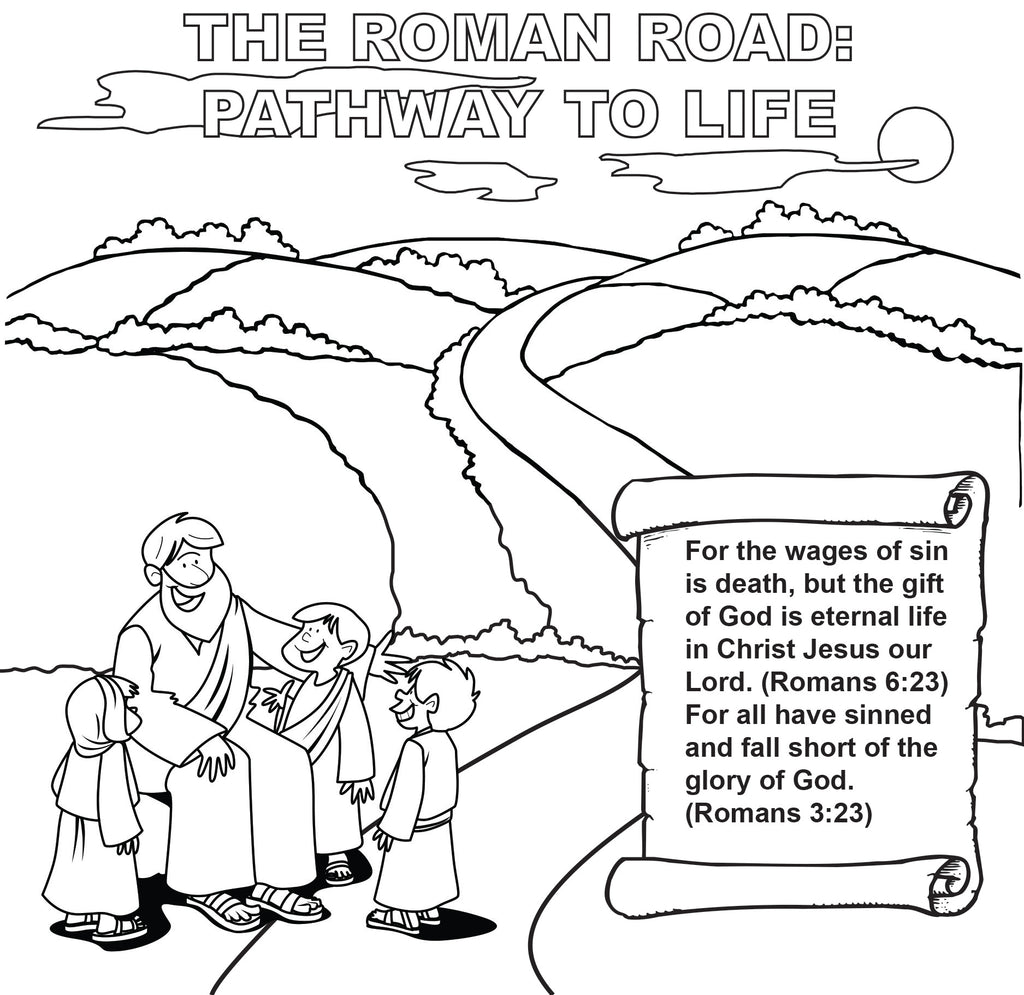 The Roman Road Gospel Tract available in English, Spanish, Haitian Creole and Romanian