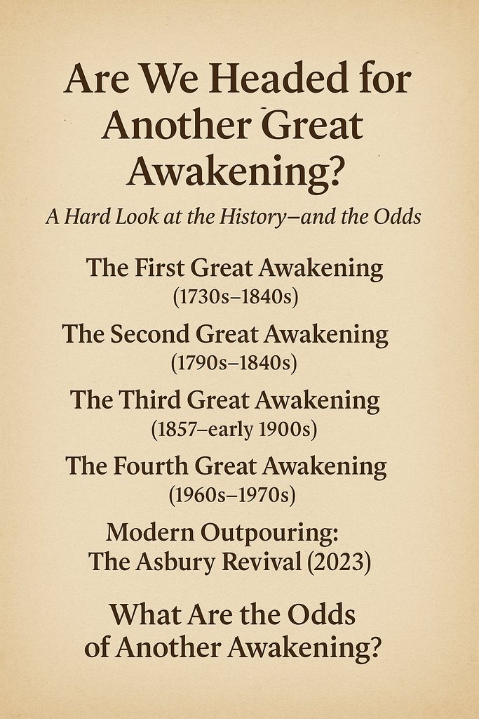Are We Headed for Another Great Awakening? A Hard Look at the History—and the Odds