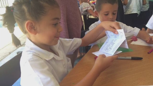 Video of Memory Cross the best way to share the Gospel and teach children Bible stories using Paper.  