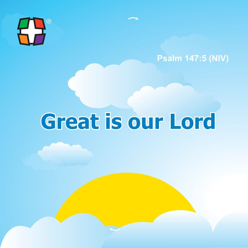 Psalm 147:5 -  24 to a pack size: 3 3/8 x 3 3/8