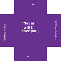 Thumbnail for Hebrews 13:5 - NIV Never will I leave you... -  24 to a pack