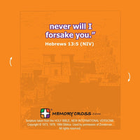Thumbnail for Hebrews 13:5 - NIV Never will I leave you... -  24 to a pack