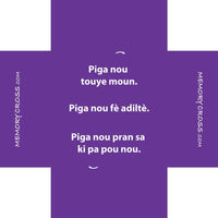 Thumbnail for 10 Commandments Memory Card - Haitian Creole 24 per pack
