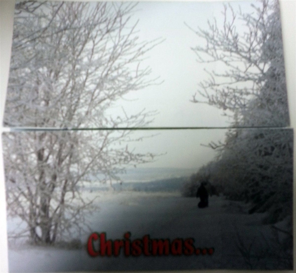Christmas Card - Christmas Greetings Memory Cross Christmas Card.  - 12 to a pack & envelopes size: 6 x 6