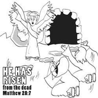 Thumbnail for Easter Memory Cross Coloring Card  - 12/Pk Size: 6 x 6