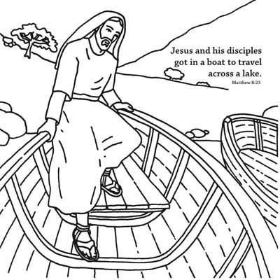 Jesus Calms the Storm   - 12/Pk Size: 6 x 6