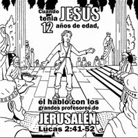 Thumbnail for Jesus Loves Me Coloring Card Spanish version - 12/pk Size: 6 x 6