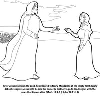 Thumbnail for Jesus Lives the Road to Emmaus Coloring Card - 12/pk Size: 7 x 7